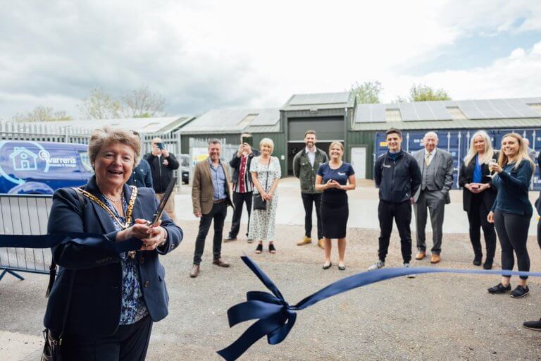 Mayor of Worcester Opening Warrens Storage Facility in Worcestershire