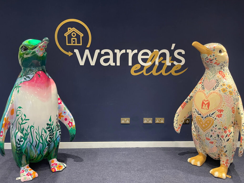 warrens removals -moving the Waddle of Worcester penguins for St. Richards Hospice, Worcester